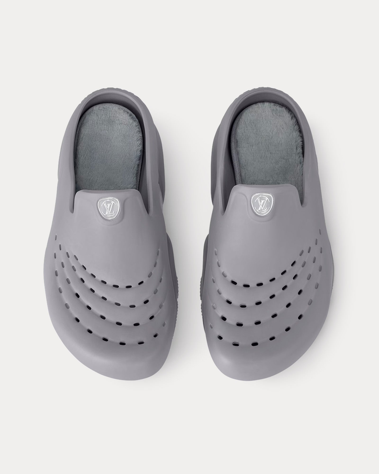 Louis Vuitton LV Shark Grey Clogs - 2