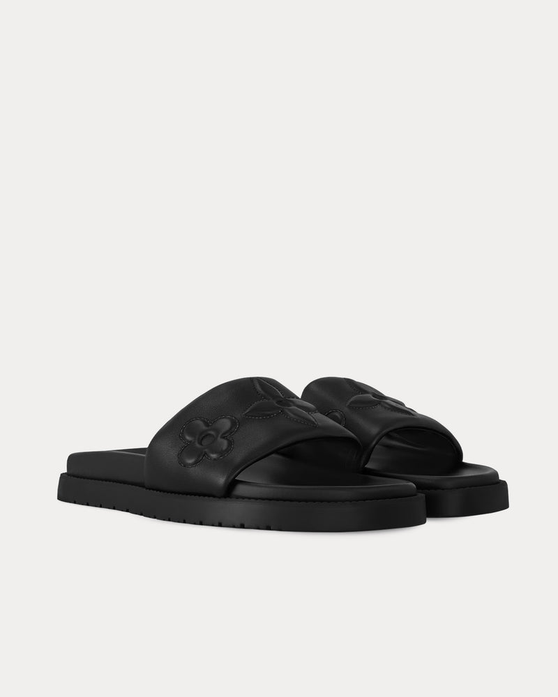 Louis Vuitton LV Shore Flat Comfort Black Mules - 3