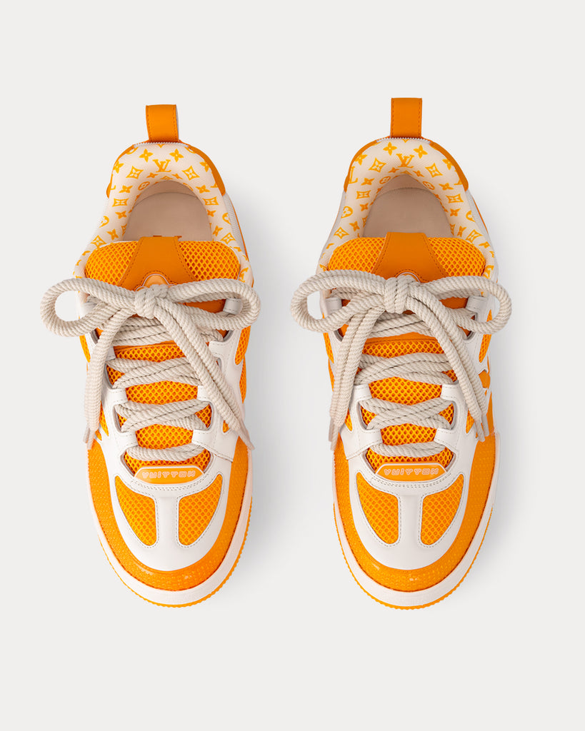 yellow and white louis vuitton sneakers
