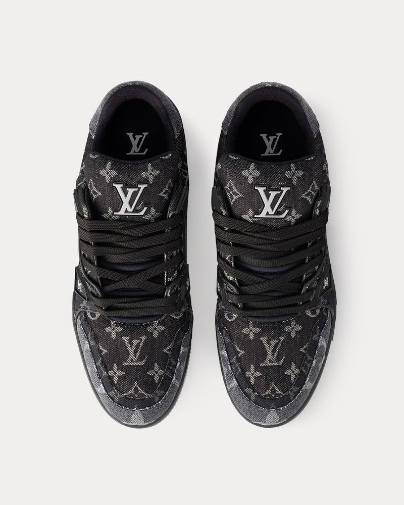 Louis Vuitton LV Trainer Monogram Denim Black Low Top Sneakers - 2