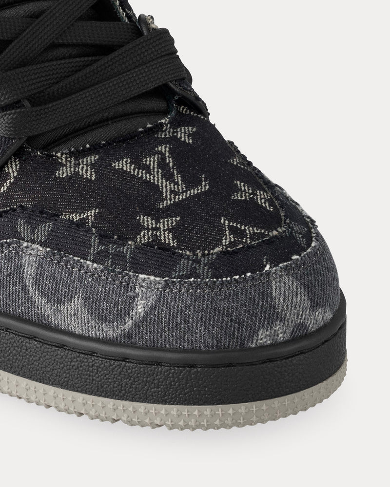 Louis Vuitton LV Trainer Monogram Denim Black Low Top Sneakers - 6