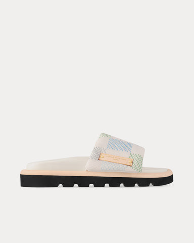 Louis Vuitton Pool Pillow Flat Comfort Light Blue Mules