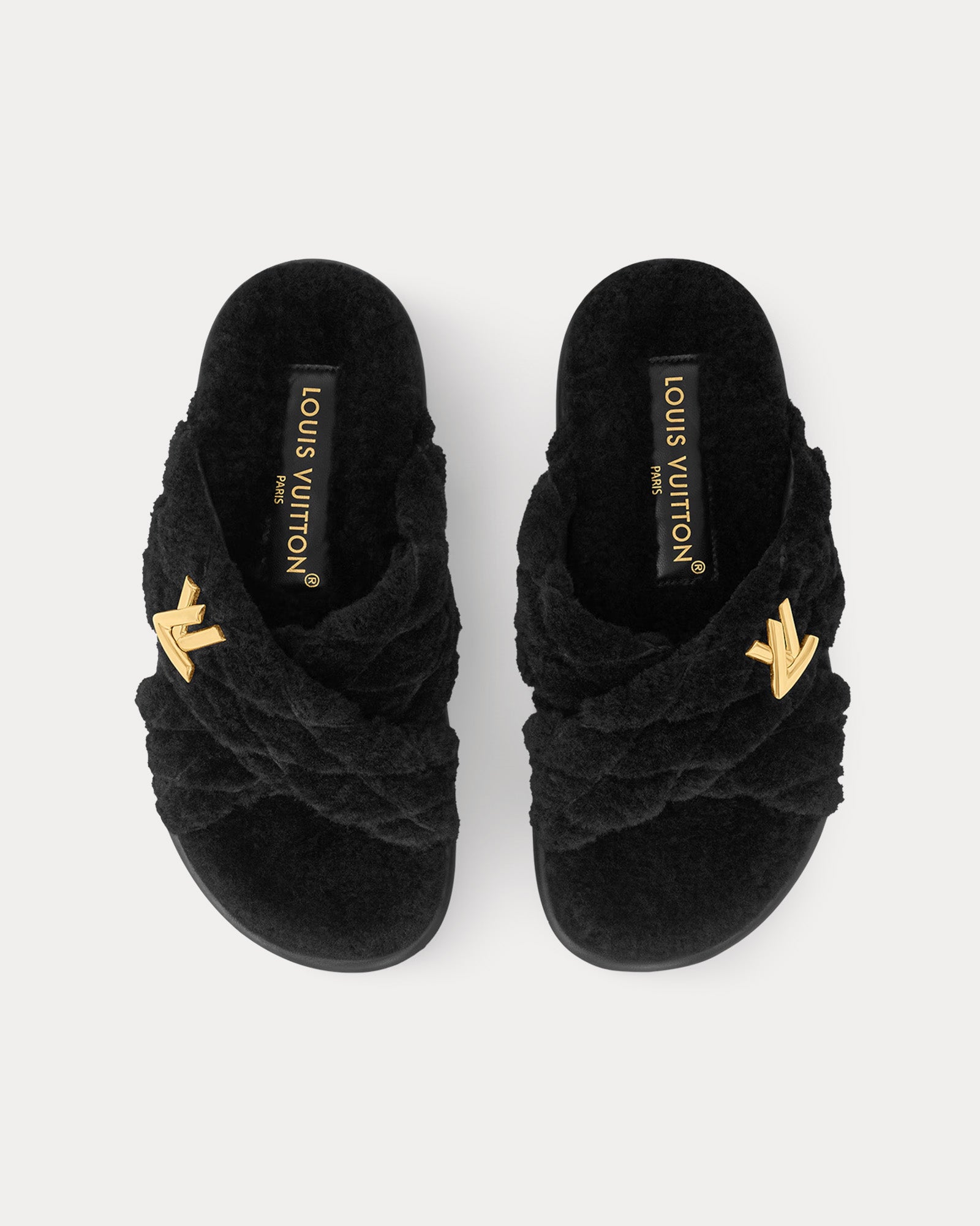 Louis Vuitton LV Bliss Comfort Shearling Black Mules - 2