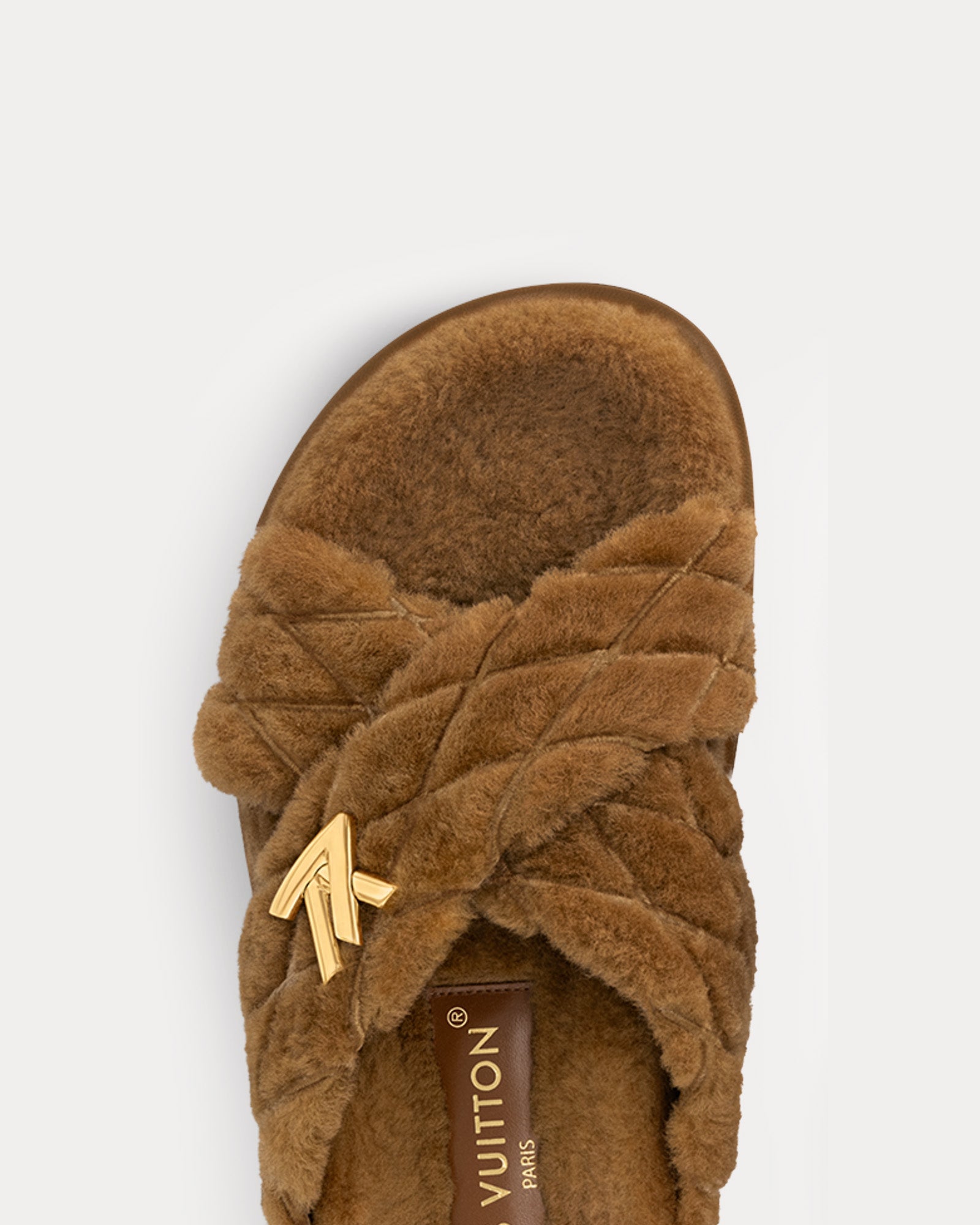 Louis Vuitton LV Bliss Comfort Shearling Camel Mules - 4