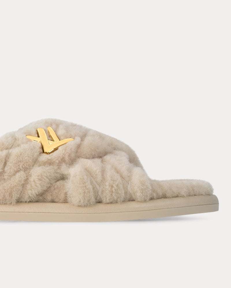 Louis Vuitton LV Bliss Comfort Shearling Natural Mules - 2