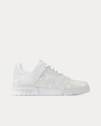 Louis Vuitton LV Trainers Monogram-Printed Translucent PVC White Low Top Sneakers