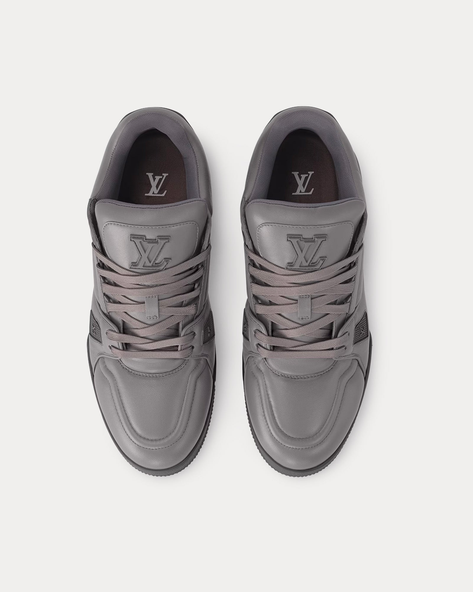 Louis Vuitton LV Trainers Grey Low Top Sneakers - 2