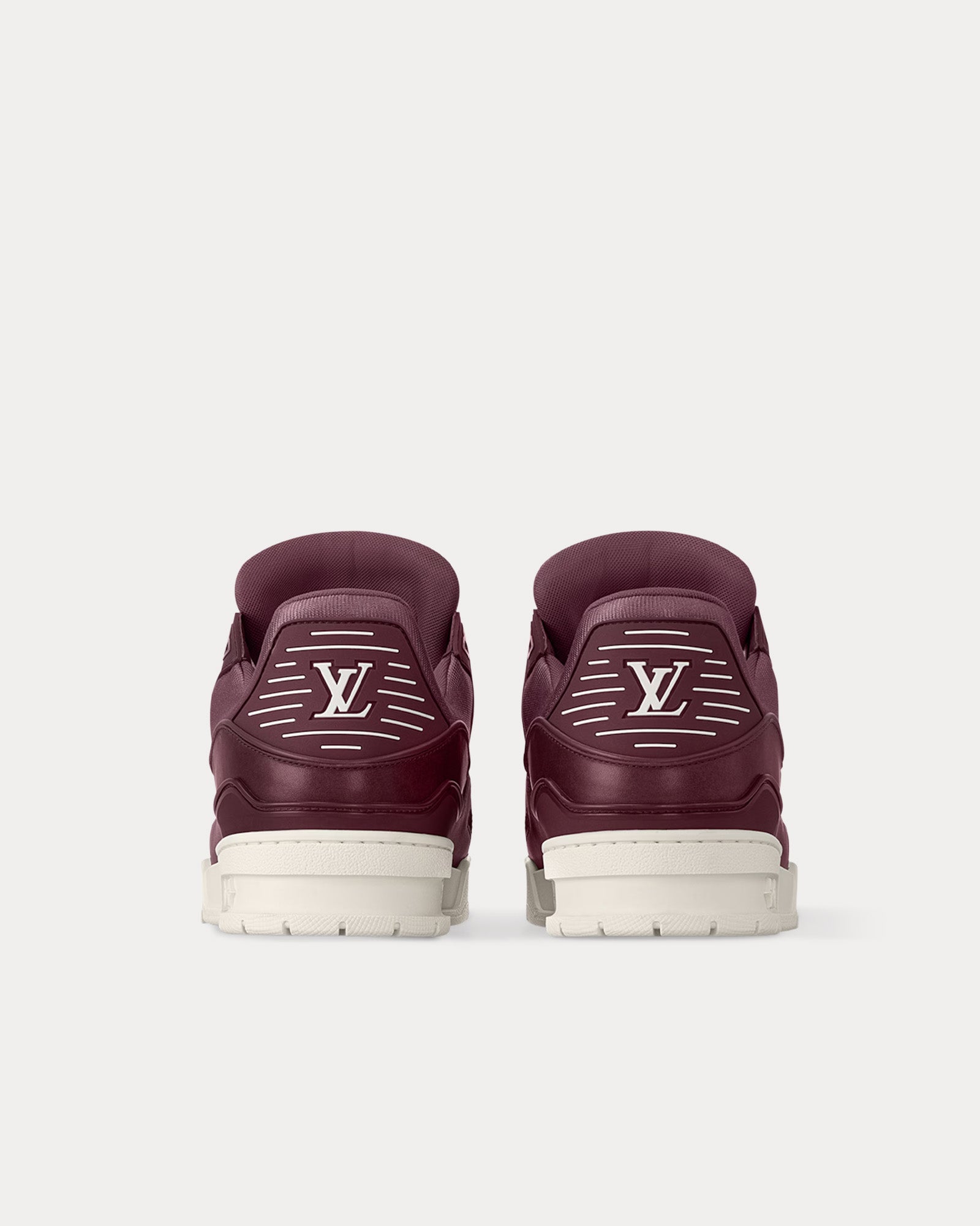 Louis Vuitton LV Trainer Matte Calf Leather Bordeaux Low Top Sneakers - 3