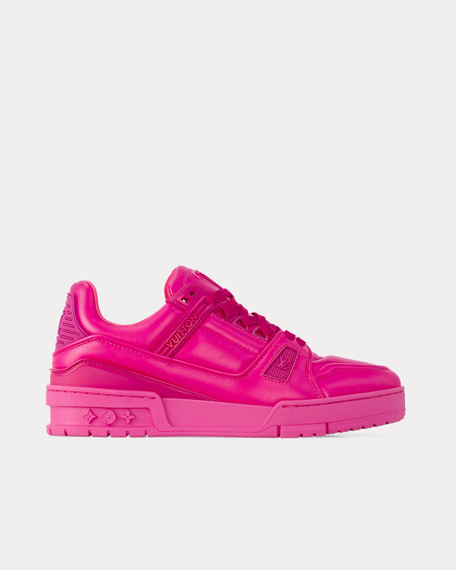 Louis Vuitton LV Trainers Fuchsia Low Top Sneakers - 1