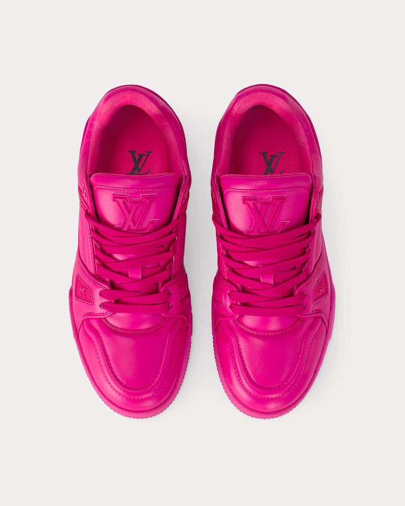 Pink louis sales vuitton sneakers