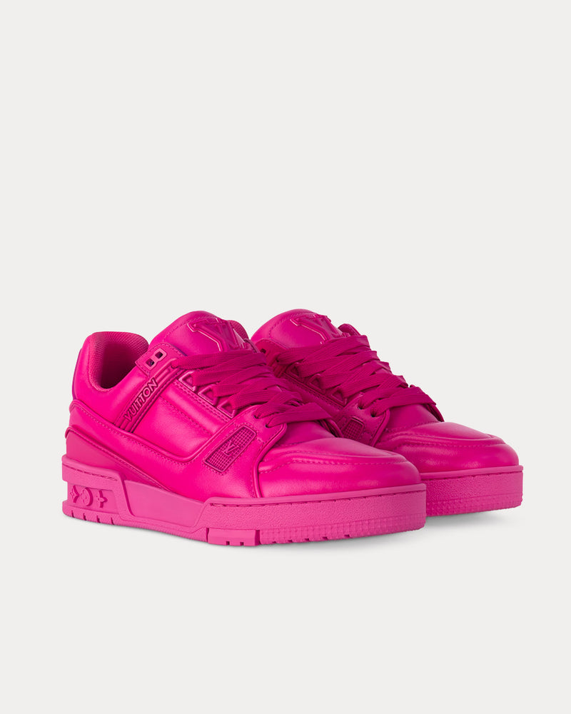 Louis Vuitton LV Trainers Fuchsia Low Top Sneakers - 3