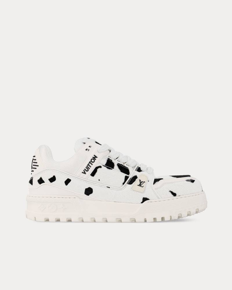 Louis Vuitton LV Maxi Trainers with Animal Print White / Black Low Top Sneakers - 1