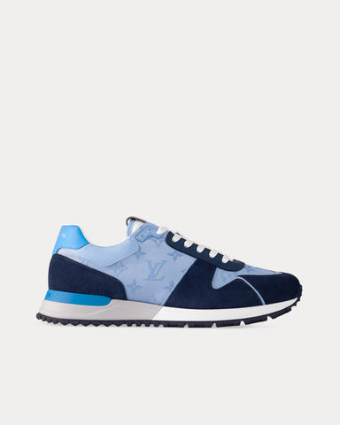 Louis Vuitton Run Away Suede Blue Low Top Sneakers