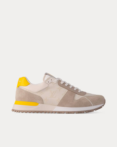 Louis Vuitton Run Away Suede Taupe Low Top Sneakers