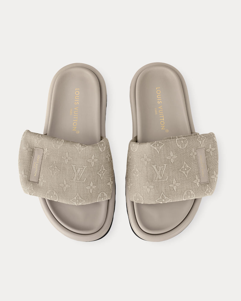 Louis Vuitton Pool Pillow Flat Comfort Beige Mules - 2