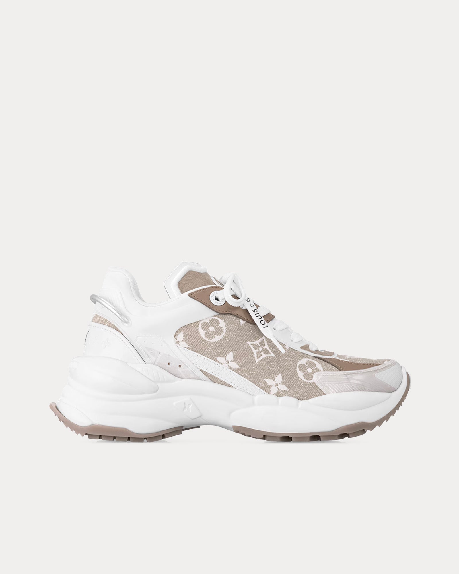 Louis Vuitton Run 55 Ivory Low Top Sneakers Sneak in Peace