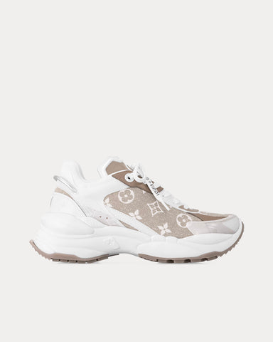 Louis Vuitton Run 55 Ivory Low Top Sneakers