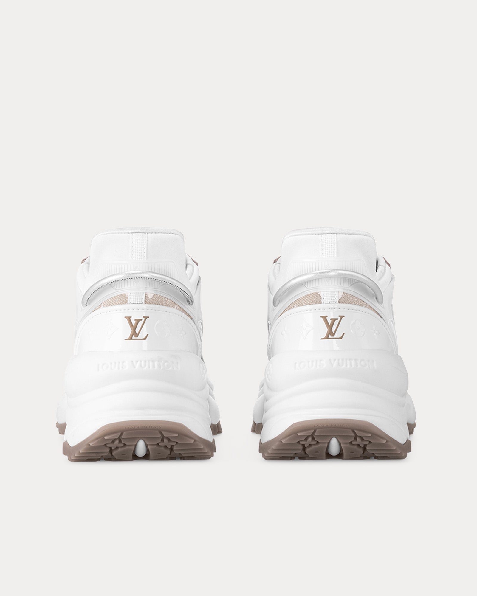 Louis Vuitton Run 55 Ivory Low Top Sneakers - 4