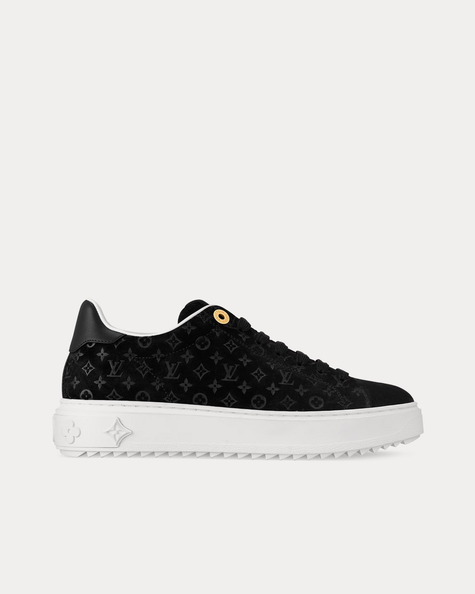 Louis Vuitton Time Out Black Low Top Sneakers - 1