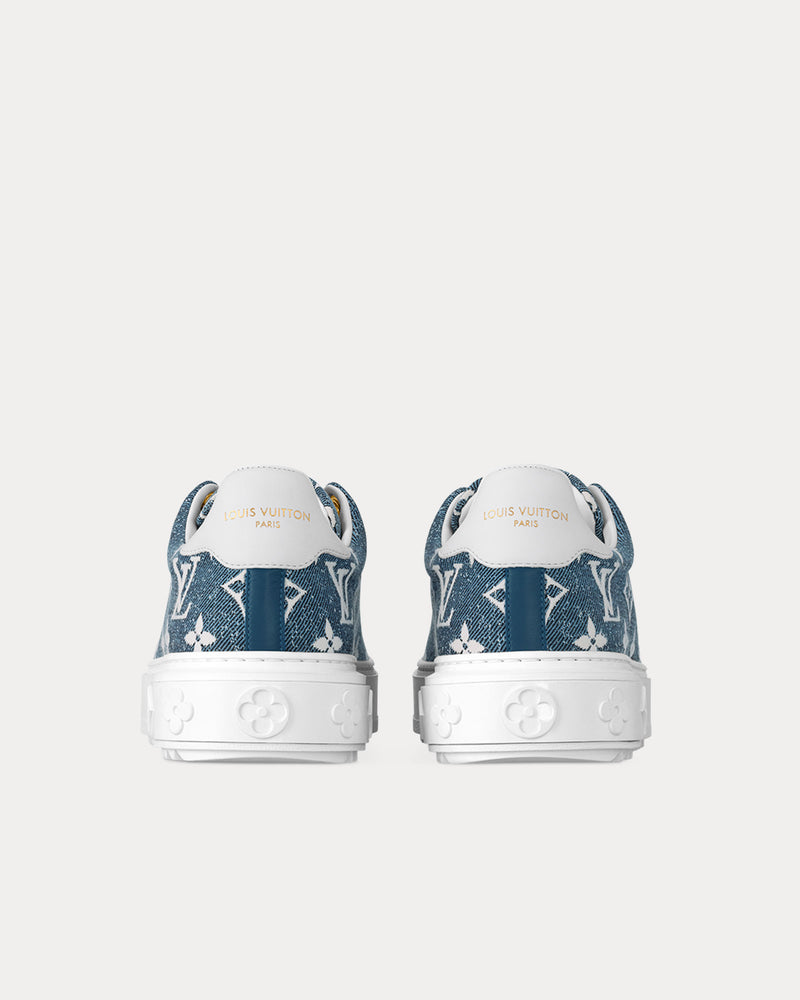 Louis Vuitton Time Out Bleu Clair Low Top Sneakers - 4