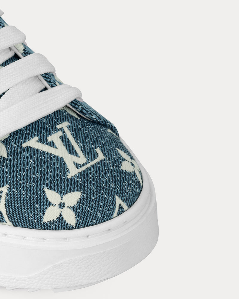 Louis Vuitton Time Out Bleu Clair Low Top Sneakers - 5