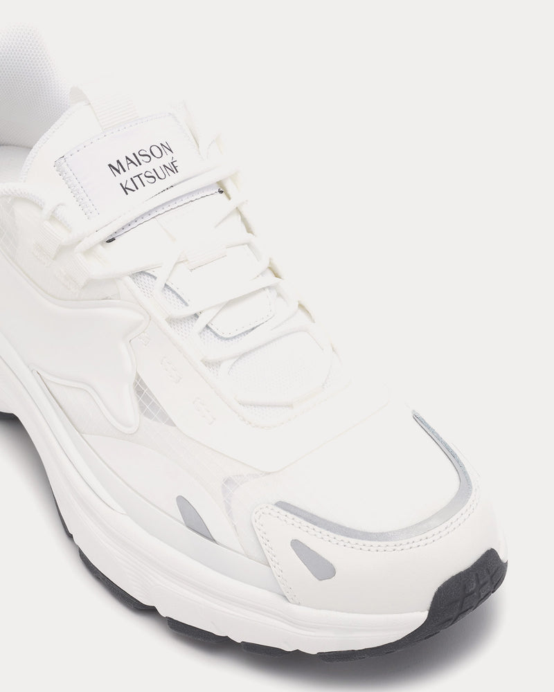 Maison Kitsuné Sora Runners White Low Top Sneakers - 4