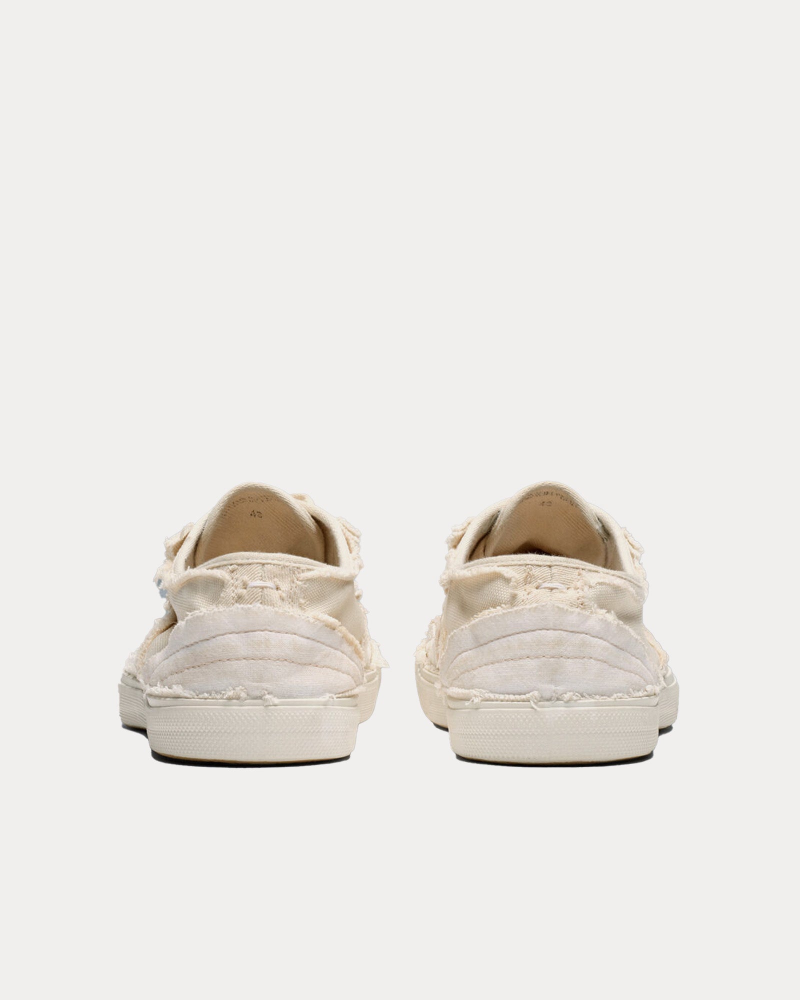 Maison Margiela Inside-Out Canvas Natural Mix Low Top Sneakers - 3