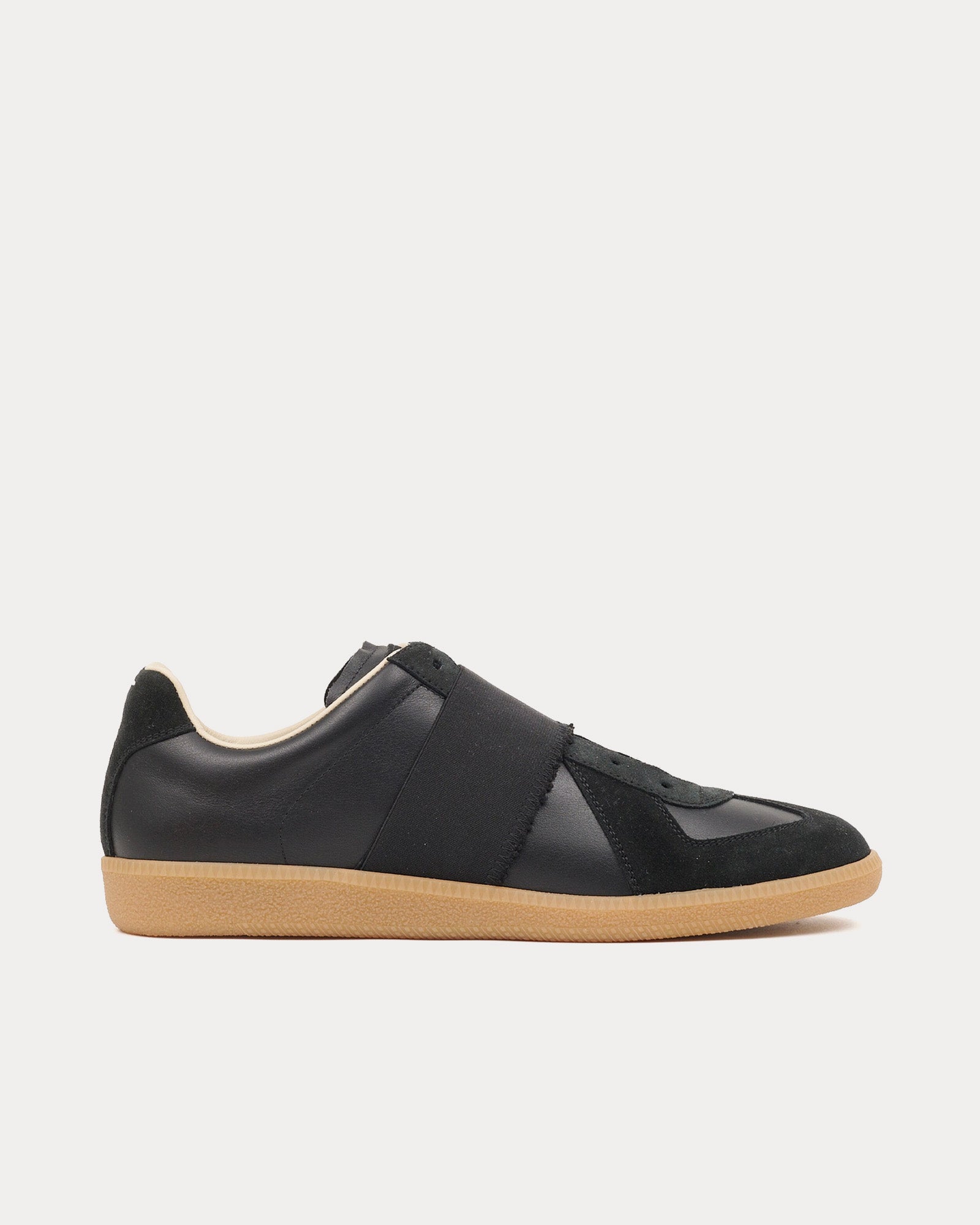 Maison Margiela Replica Elasticated Band Black Low Top Sneakers - 1