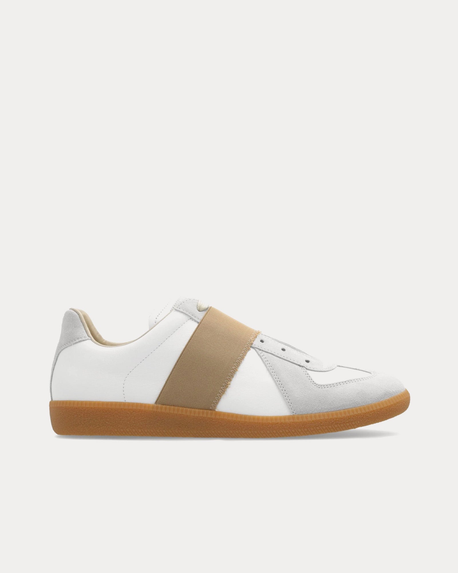 Maison Margiela Replica Elasticated Band White / Light Grey / Beige Low Top Sneakers - 1