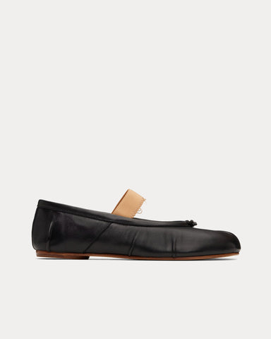 Maison Margiela Tabi Elastic Band Ballerina Black Flats