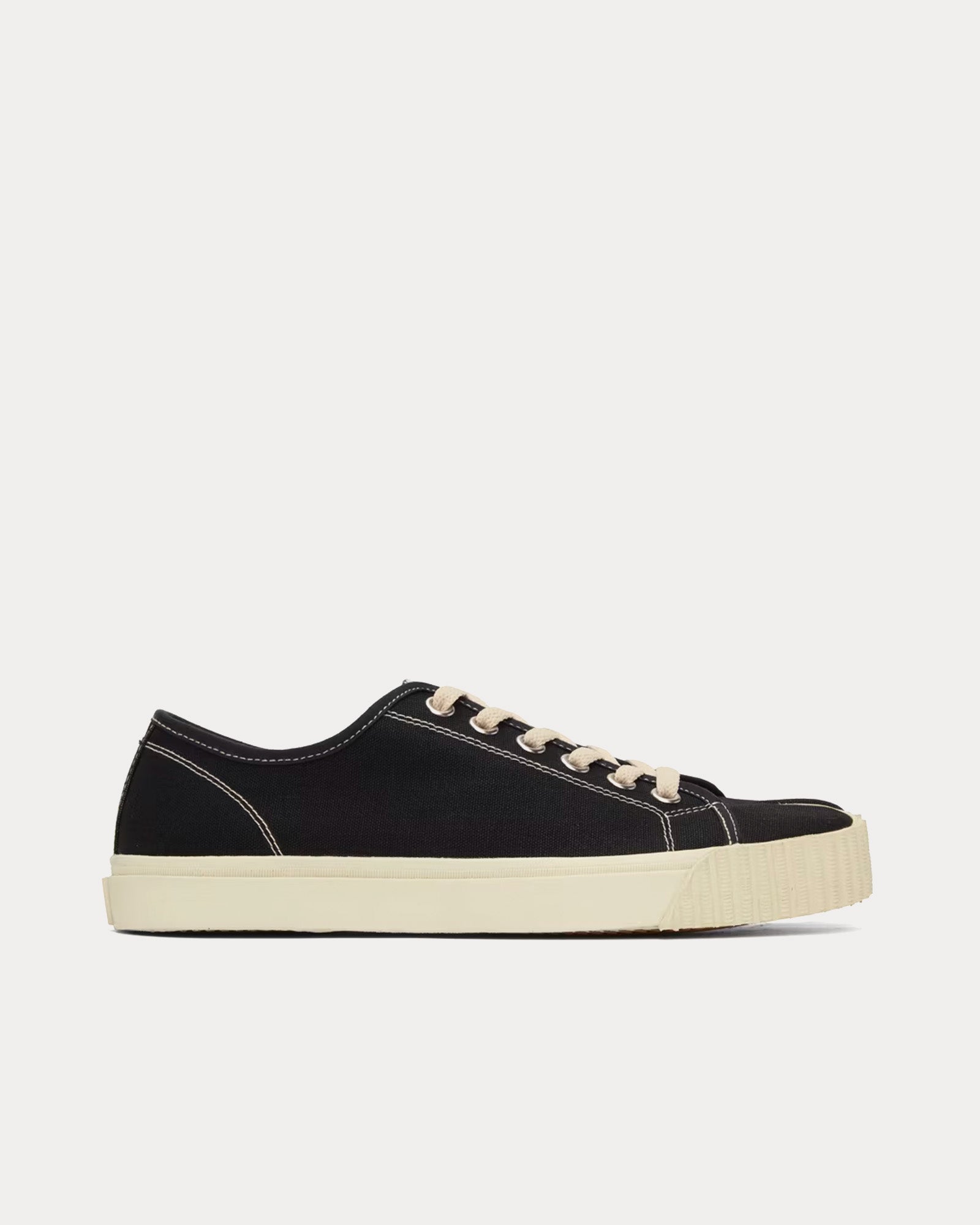 Maison Margiela Tabi Canvas Black and White Low Top Sneakers - 1