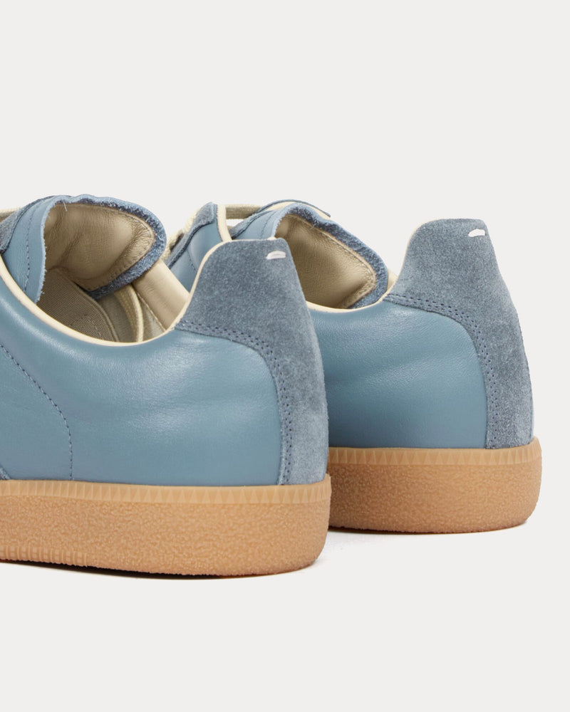 Maison Margiela Replica Leather & Suede Cloud Low Top Sneakers - 4