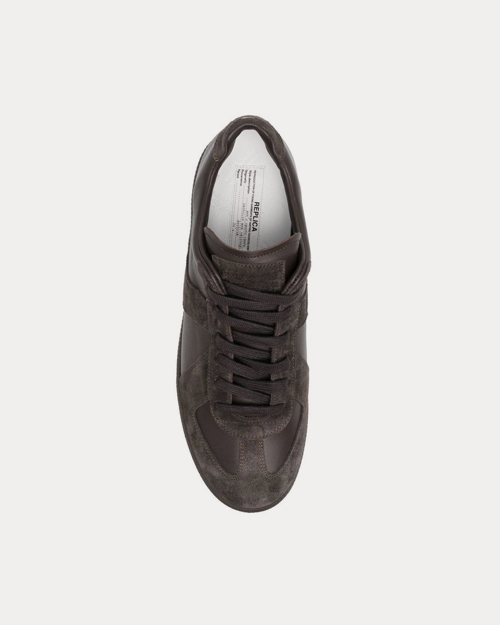 Maison Margiela Replica Leather Black Low Top Sneakers - 2