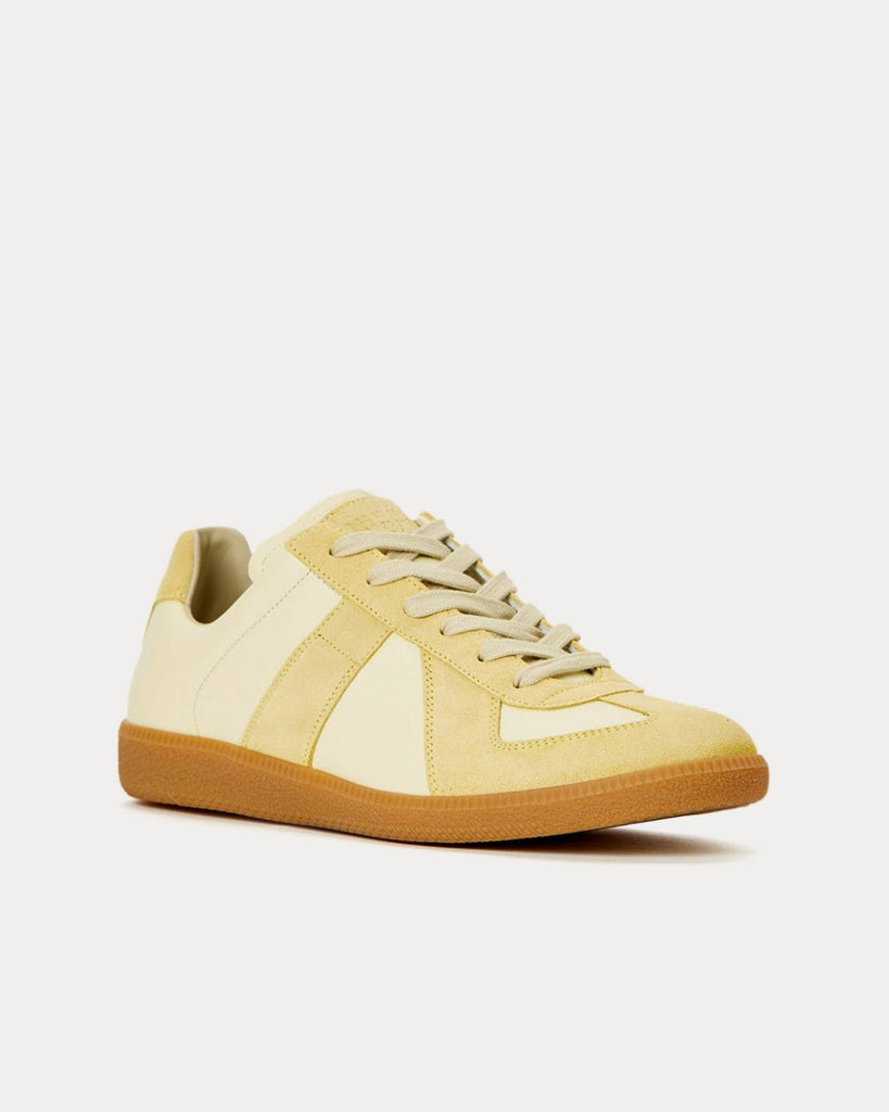 Yellow cheap margiela sneakers