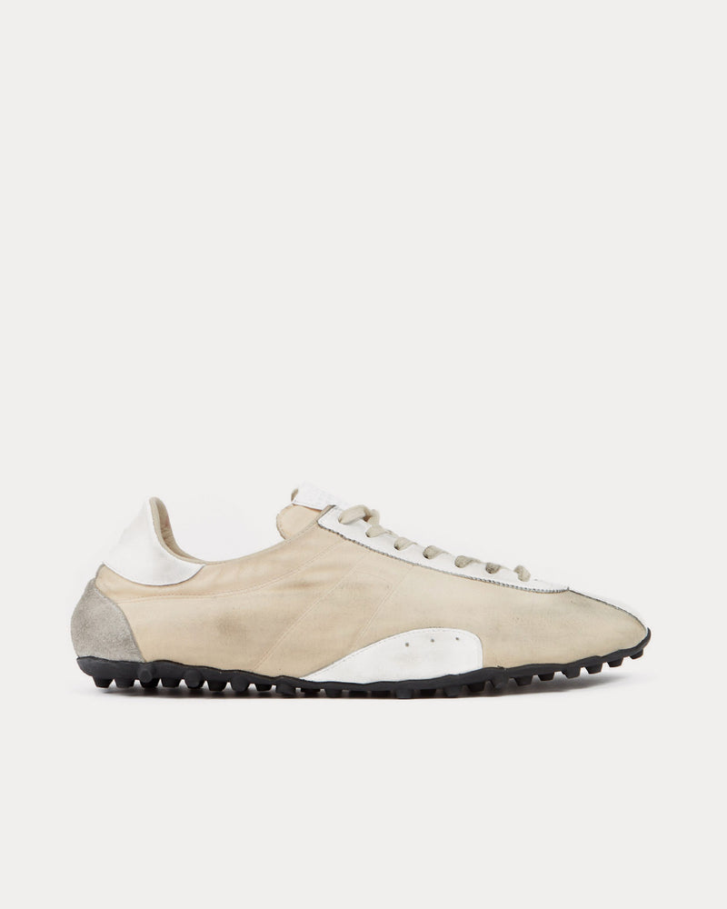 Maison Margiela Sprinter Ecru / White Low Top Sneakers - 1