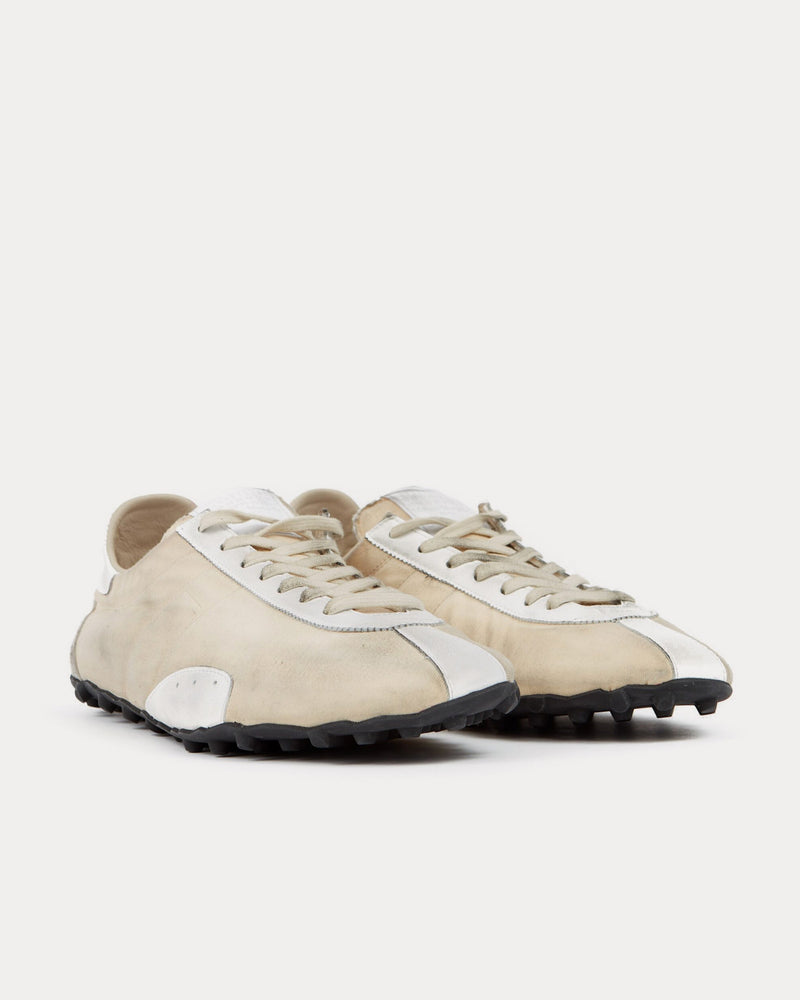 Maison Margiela Sprinter Ecru / White Low Top Sneakers - 3