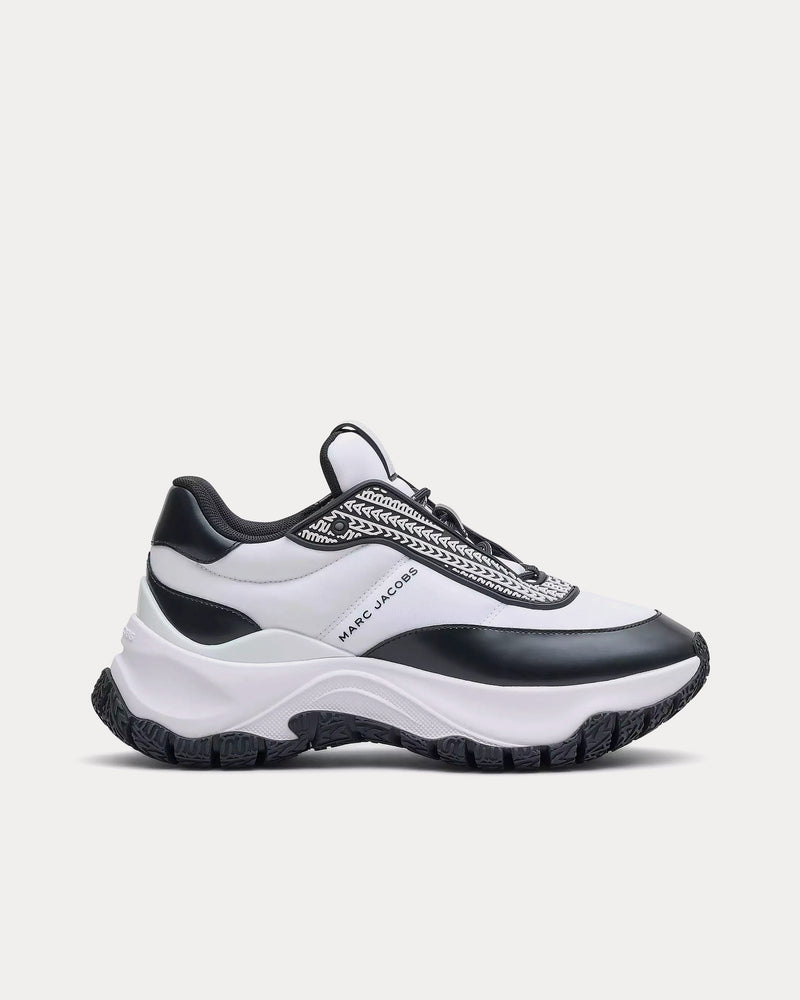 Marc Jacobs The Lazy Runner White / Black Low Top Sneakers - 1