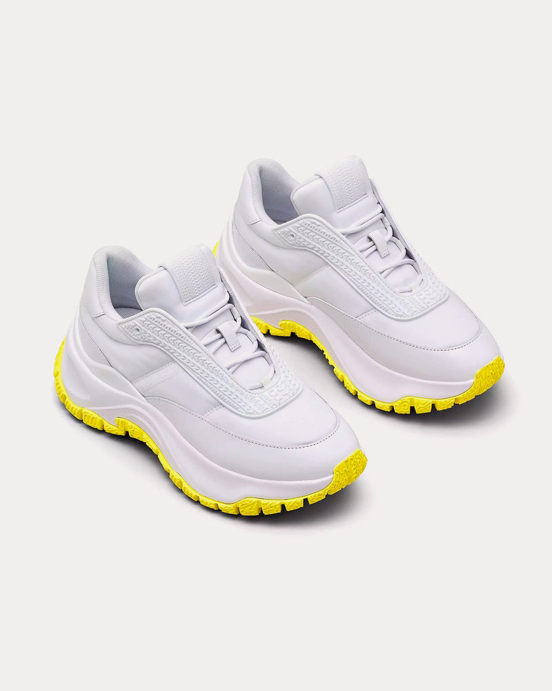 Marc Jacobs The Lazy Runner White / Yellow Low Top Sneakers - 3