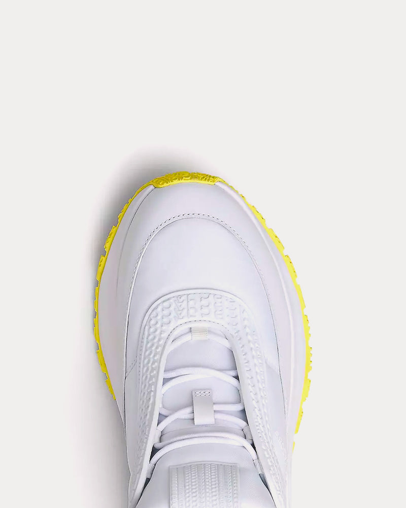 Marc Jacobs The Lazy Runner White / Yellow Low Top Sneakers - 5