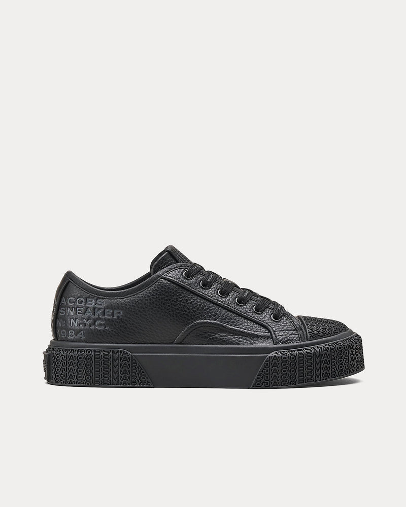 Marc Jacobs The Leather Sneaker Black Low Top Sneakers - 1