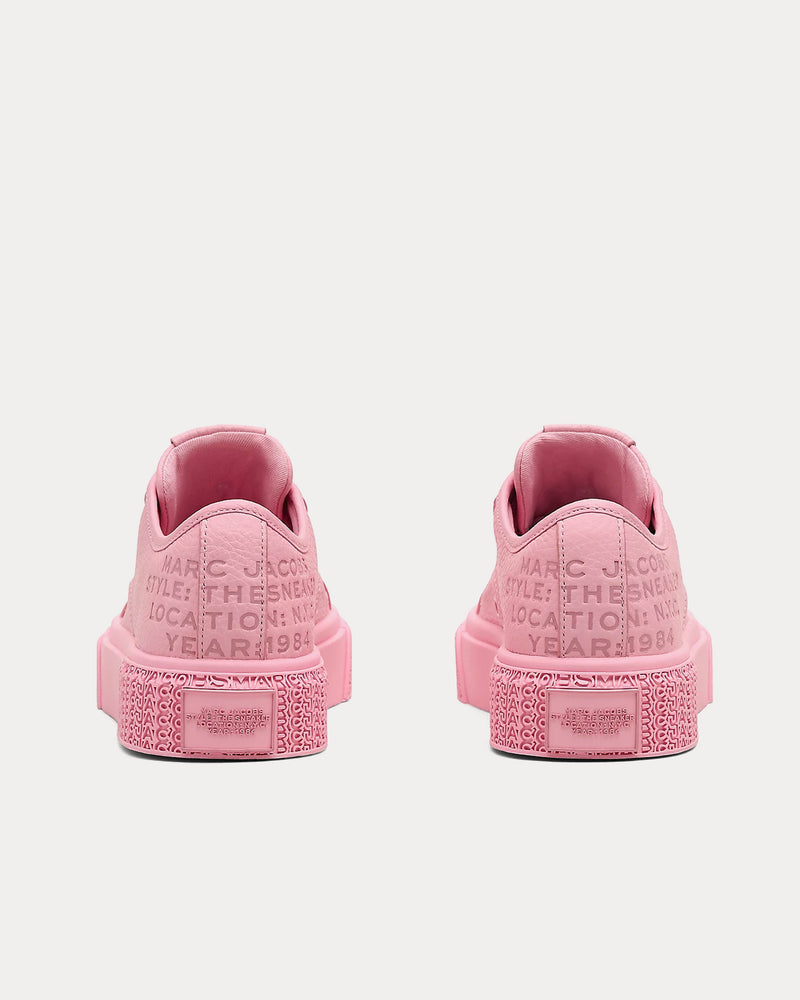 Marc Jacobs The Leather Sneaker Ribbon Pink Low Top Sneakers - 3