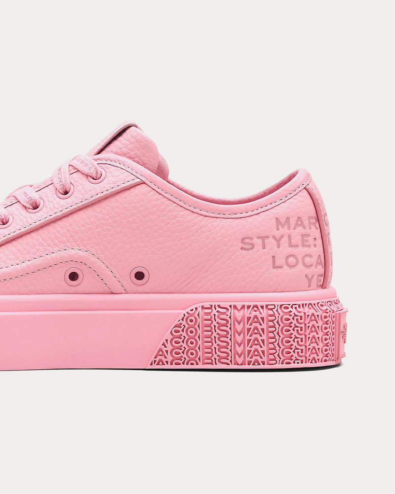 Marc Jacobs The Leather Sneaker Ribbon Pink Low Top Sneakers - 5