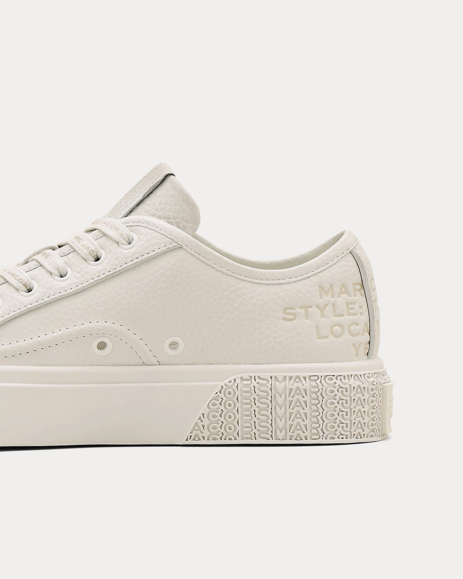 Marc Jacobs The Leather Sneaker White Low Top Sneakers - 5