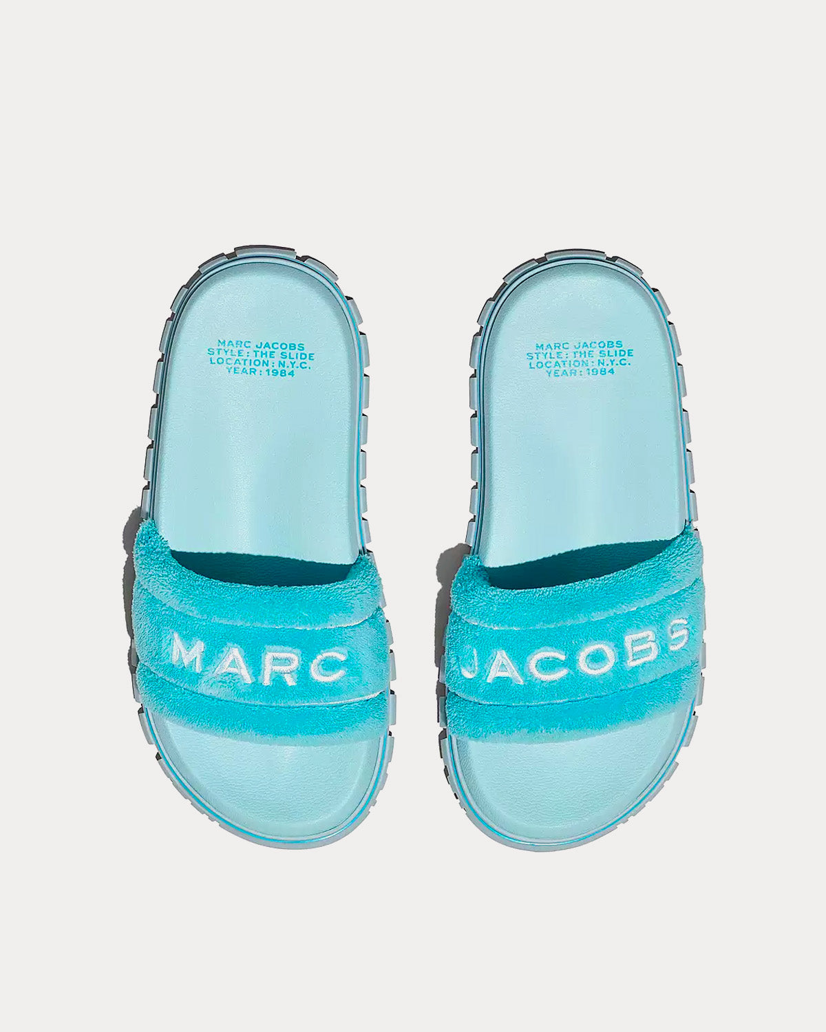 Marc Jacobs The Terry Blue Slides - 2