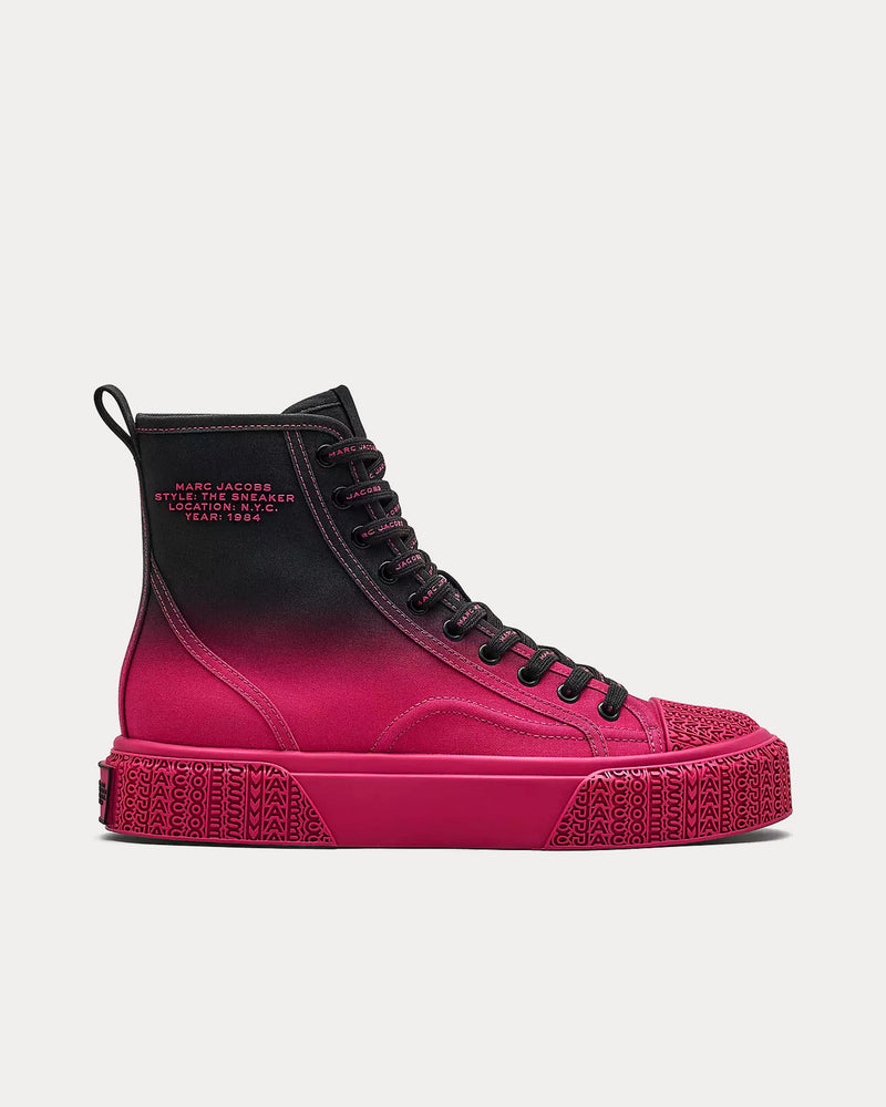 Marc Jacobs Ombré Black / Pink High Top Sneakers - 1