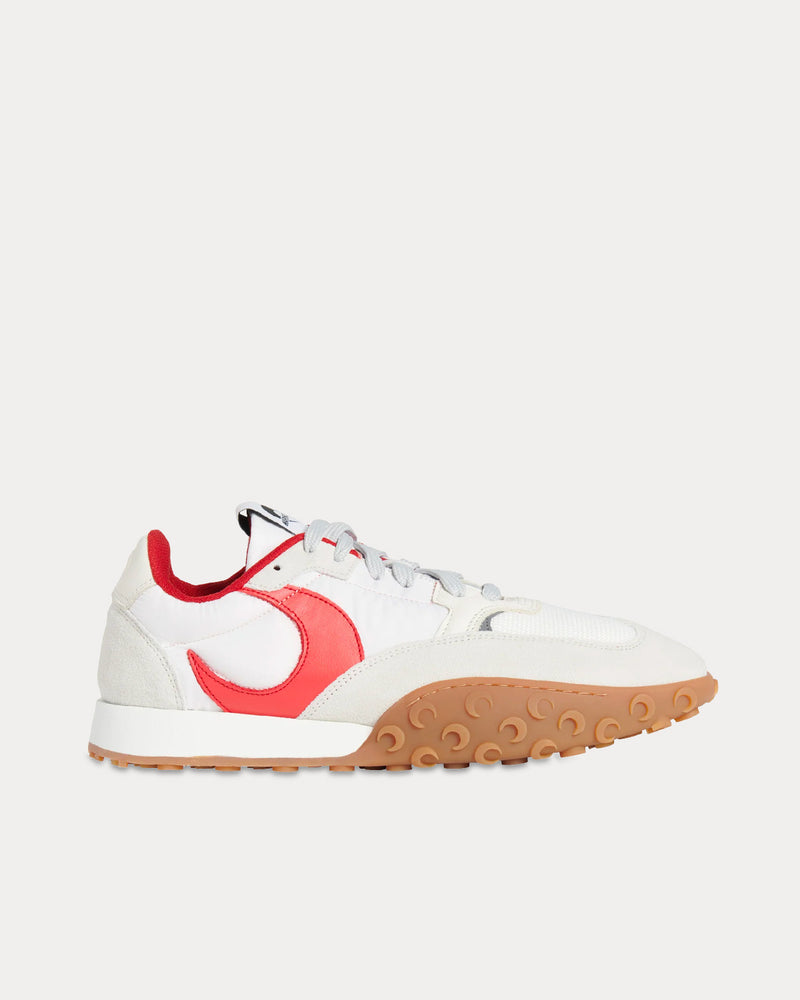 Marine Serre MS-Rise 22 Moonwalk White / Red Low Top Sneakers - 1