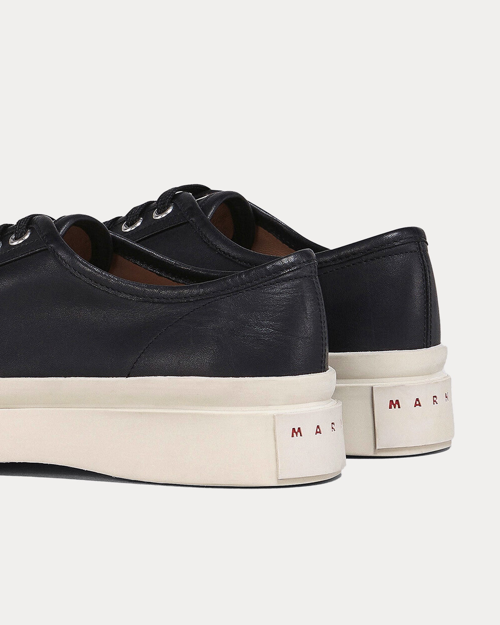 Marni Pablo Leather Black Low Top Sneakers - 3