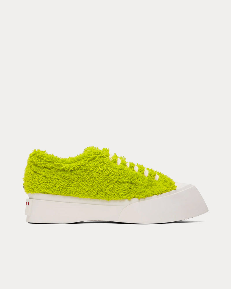 Marni Pablo Terry Green Low Top Sneakers - 1