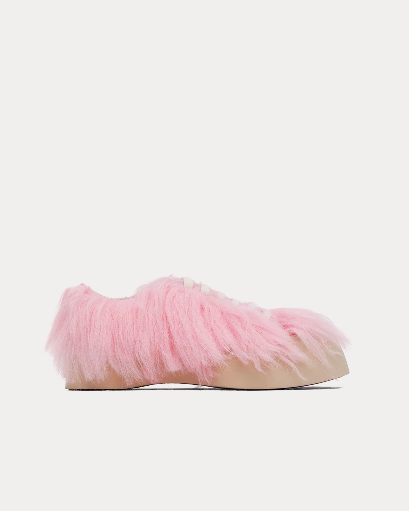 Marni Pablo Calf-Hair Lilla Pink Low Top Sneakers - 1