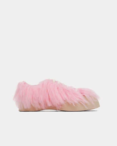 Marni Pablo Calf-Hair Lilla Pink Low Top Sneakers